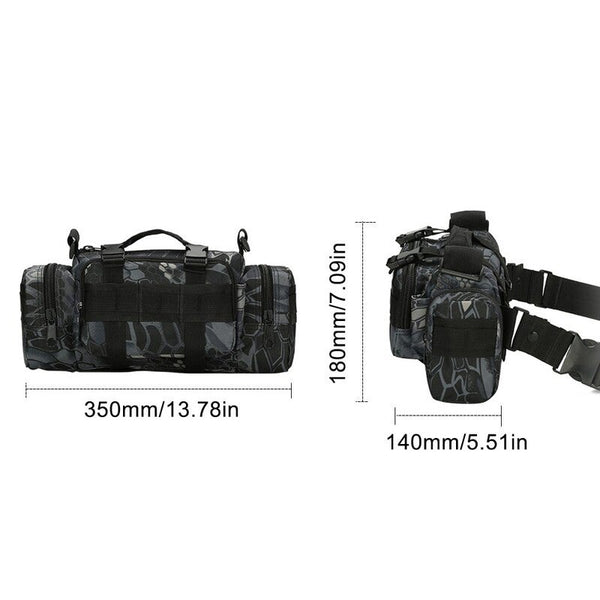 Waist Packs & Bags Multifunctional Tactical Waist Bag Outdoor Sports Hiking Jungle Digital Pattern