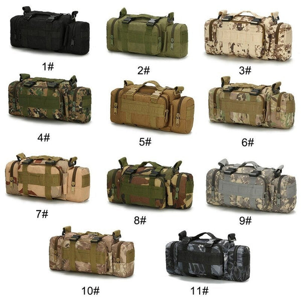Multi Functional Camouflage Tactic Waist Bag Crossbody Pack Pouch Shoulder Belt Range Outdoor Sports Hiking Cycling Fishing 8