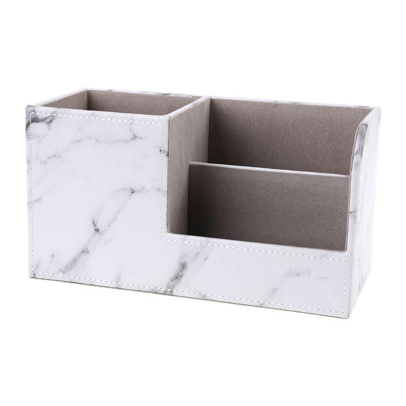 Storage Boxes Marble Desk Organizer Home Office Storage Solutions