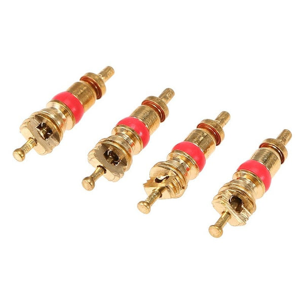 Valve Stems, Caps 1 Set Copper Valve Core With 5 In 1 Stem Removal Tire Repair Tool