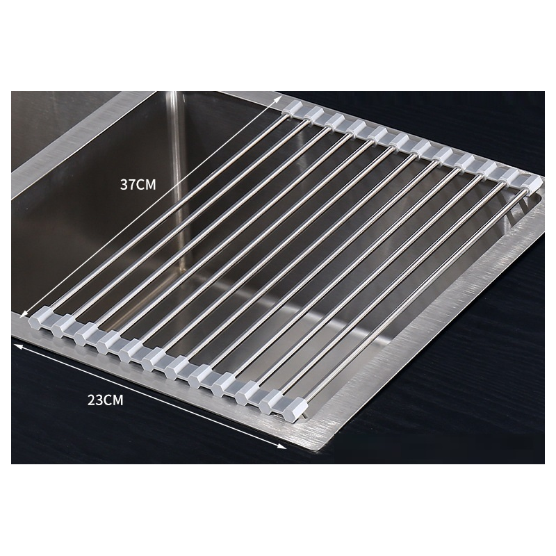 Multifunctional Foldable Kitchen Sink Rack Dish Drainer Household Pot Mat