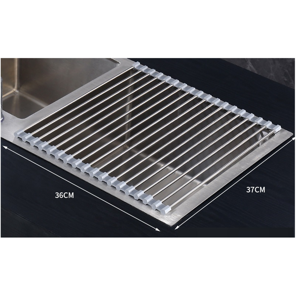 Multifunctional Foldable Kitchen Sink Rack Dish Drainer Household Pot Mat