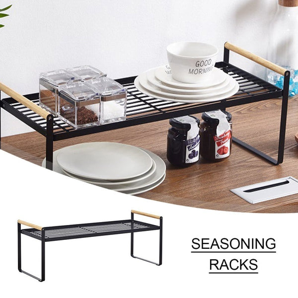 Multilayer Kitchen Sundries Storage Rack Countertops Floors Seasoning Spices Jar Cabinet Table Dish Accessories