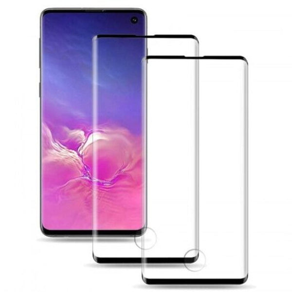 Screen Protectors 3D Arc Screen Tempered Glass Protector For Samsung S10 Black Galaxy 1Pcs