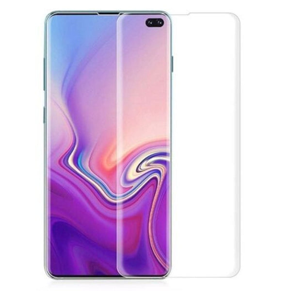 Screen Protectors 3D Arc Side Full Screen Tempered Glass Film For Samsung Galaxy S10 Plus 2Pcs Transparent