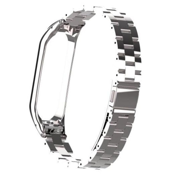 Watch Bands Replacement Steel Wristband For Xiaomi Mi Band 4 Silver