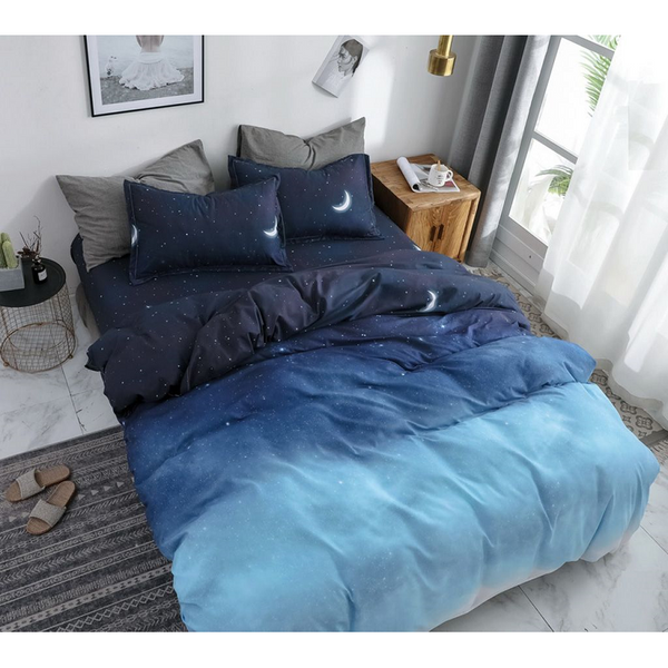 Night Blue Duvet Quilt Cover Set