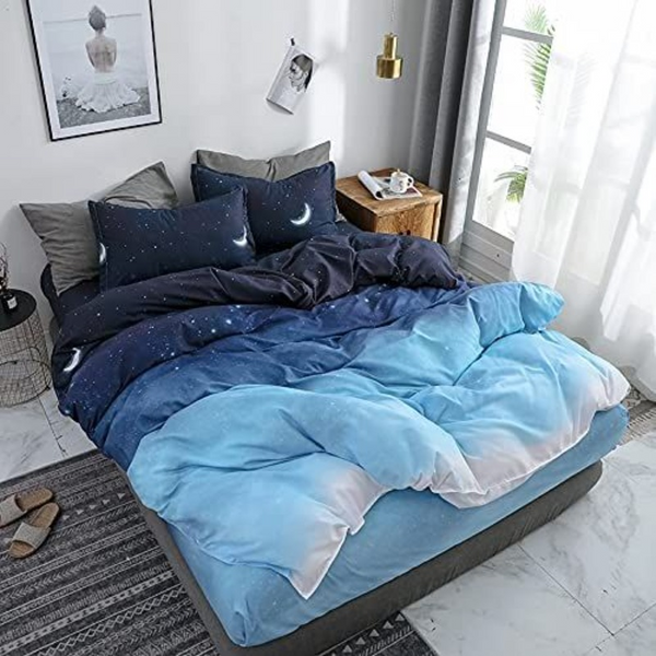 Quilt Covers Night Blue Duvet Quilt Cover Set