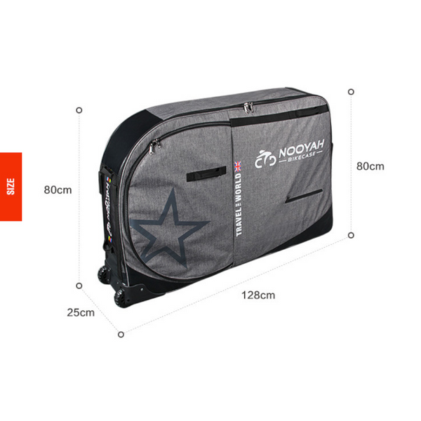 Bicycle Transport Cases & Bags Nooyah Bike Travel Bag Case Plane Boat Shipping Transport, Fits Cross Country All Mountain Bike, Mtb, Tt, Road Triathlo