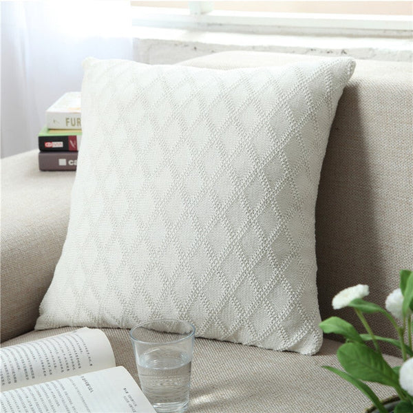 Cushions & Decorative Pillows 45 X 45Cm Nordico Handmade Cozy Knit Cushion Cover Ver