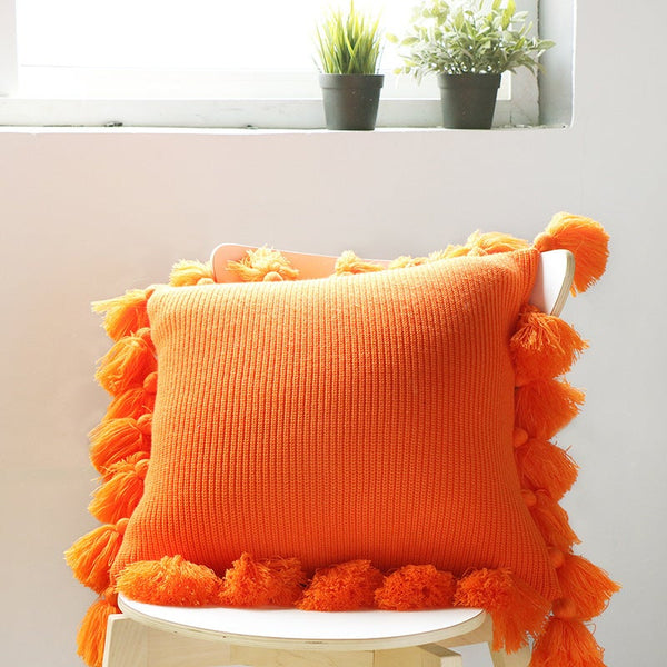 Cushions & Decorative Pillows 45 X 45Cm Nordico Handmade Cozy Knit Button Cushion Cover Ver 11