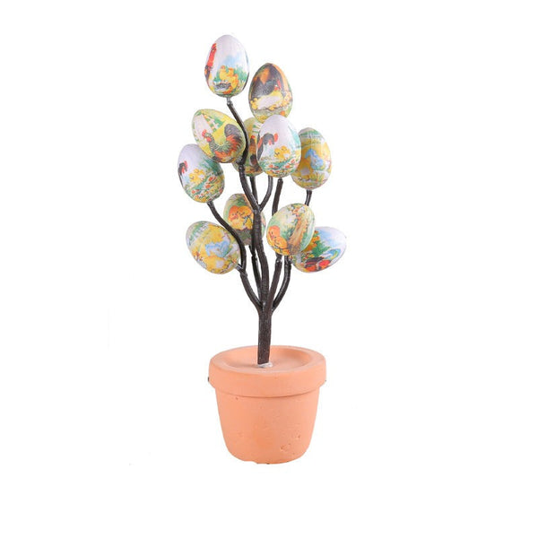 Seasonal Decorations Cartoon Printed Egg Table Decorative Ornaments