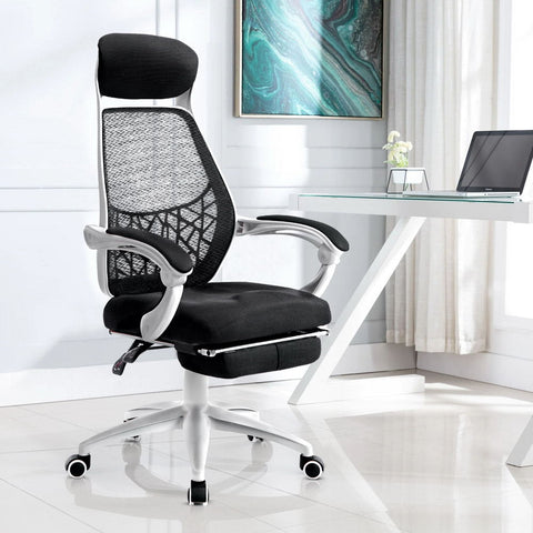 Artiss Gaming Office Chair Computer Desk Home Work Study White