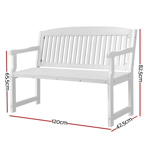 Patio Benches Gardeon Outdoor Garden Bench Seat Wooden Chair Patio Furniture Timber Lounge