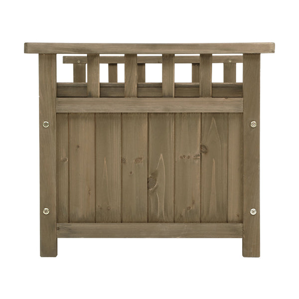 Storage Deck Boxes Gardeon Outdoor Storage Box Wooden Garden Bench Chest Toy Tool Sheds Furniture