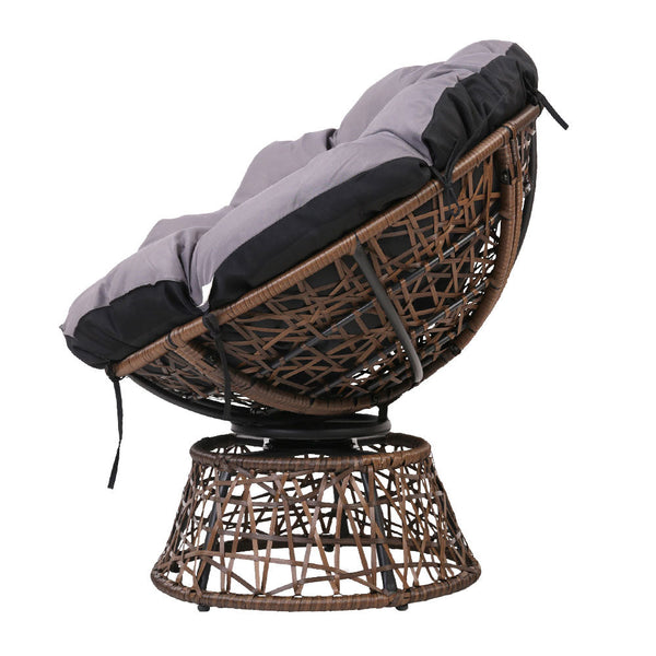 Patio Furniture Sets Gardeon Outdoor Papasan Chairs Table Lounge Setting Patio Furniture Wicker Brown