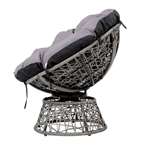 Patio Furniture Sets Gardeon Outdoor Papasan Chairs Table Lounge Setting Patio Furniture Wicker Grey