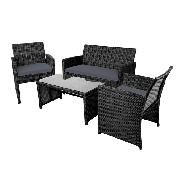 Patio Furniture Sets Gardeon Rattan Furniture Outdoor Lounge Setting Wicker Dining With Storage