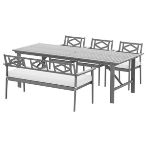 Patio Furniture Sets Gardeon Outdoor Dining Set 5 Piece Wooden Table Chairs Setting Grey