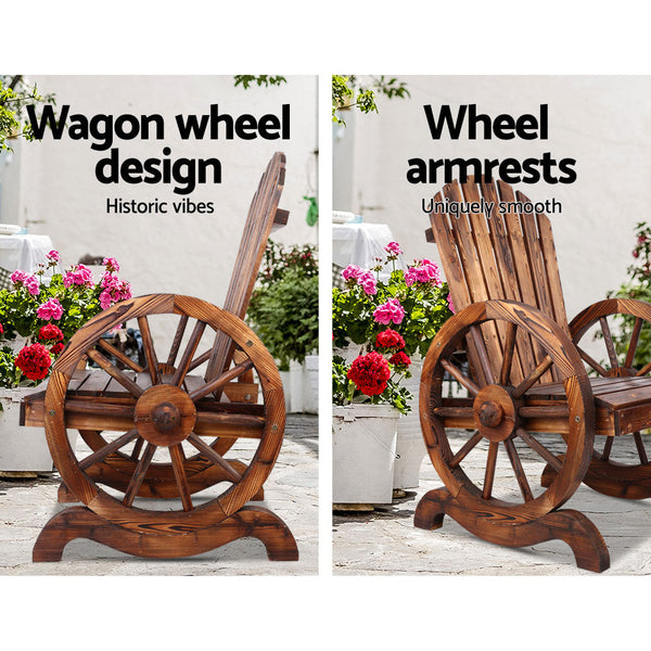 Patio Chairs Gardeon Wooden Wagon Chair Outdoor