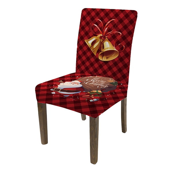 Slipcovers Onepiece Christmas Stretch Dining Room Chair Protector Cover