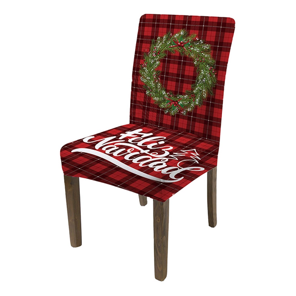 Slipcovers Onepiece Christmas Stretch Dining Room Chair Protector Cover