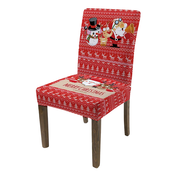 Slipcovers Onepiece Christmas Stretch Dining Room Chair Protector Cover