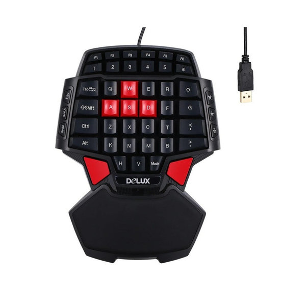 Keyboards & Keypads One Single Hand Usb Wired Gamer Keyboard