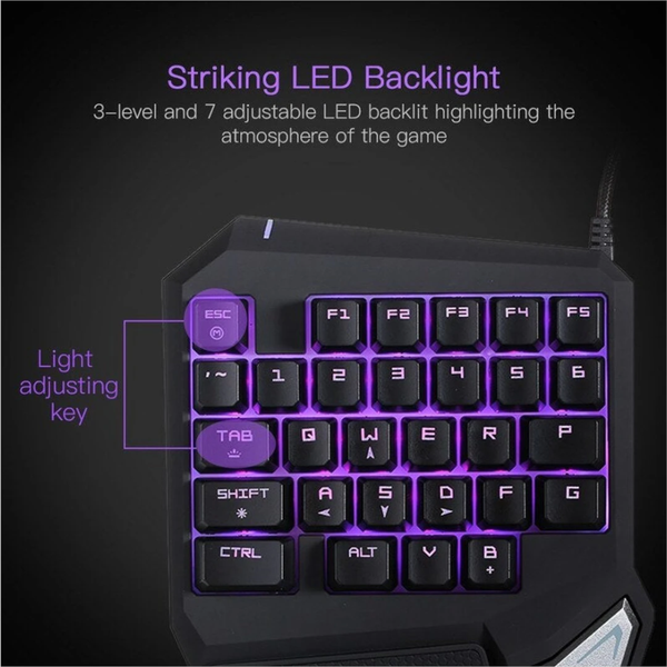 Keyboards & Keypads One Single Hand Usb Wired Gamer Keyboard