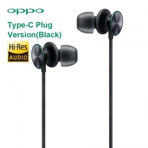 Headsets Oppo Fresh Hi Res Stereo Headset Type C Wire Control With Hd Mems Microphone 3.Mm Plug Black