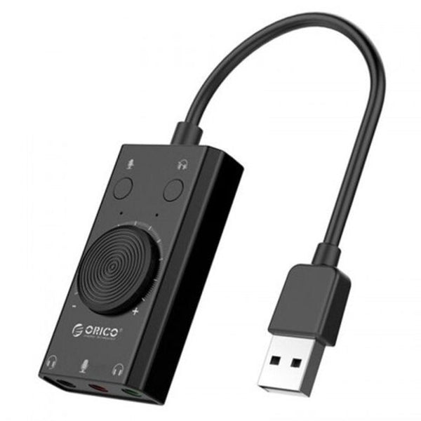 Sound Cards (External) Sc2 Multi Function Driver Free Sound Card For Tablet / Laptop Desktop Audio Black