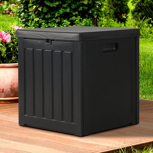 Storage Deck Boxes Gardeon 80L Outdoor Storage Box Waterproof Container Indoor Garden Toy Tool Shed