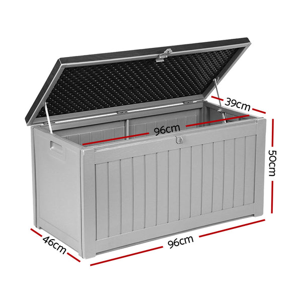 Storage Deck Boxes Gardeon Outdoor Storage Box Bench Seat 190L