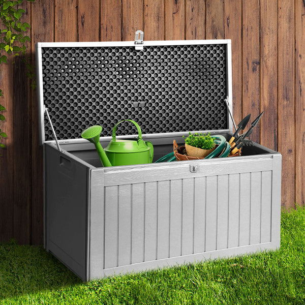 Storage Deck Boxes Gardeon Outdoor Storage Box Bench Seat 190L