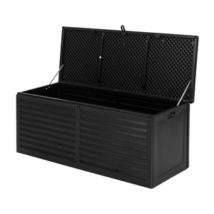 Storage Deck Boxes Gardeon Outdoor Storage Box 390L Container Lockable Toy Tools Shed Deck Garden