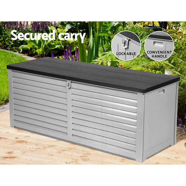 Storage Deck Boxes Gardeon Outdoor Storage Box Bench Seat 390L