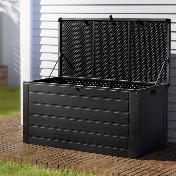 Storage Deck Boxes Gardeon Outdoor Storage Box 680L Sheds Container Indoor Garden Bench Tool Chest