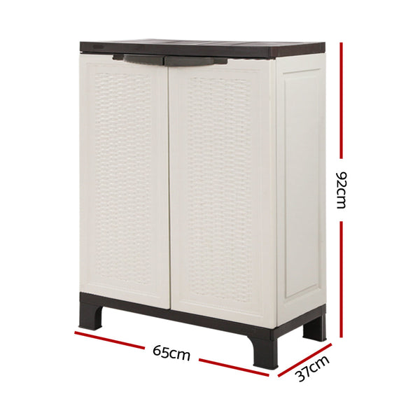 Tool Cabinets & Cupboards Gardeon Outdoor Storage Cabinet Cupboard Lockable Garage 92Cm