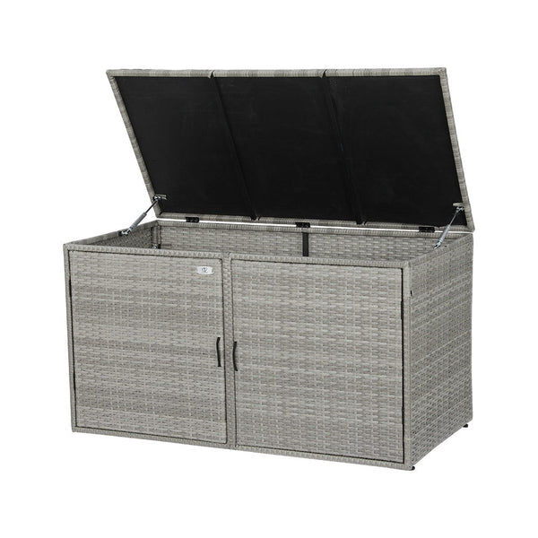 Storage Deck Boxes Gardeon Outdoor Storage Cabinet Box Deck Wicker Shelf Chest Garden Shed Tools