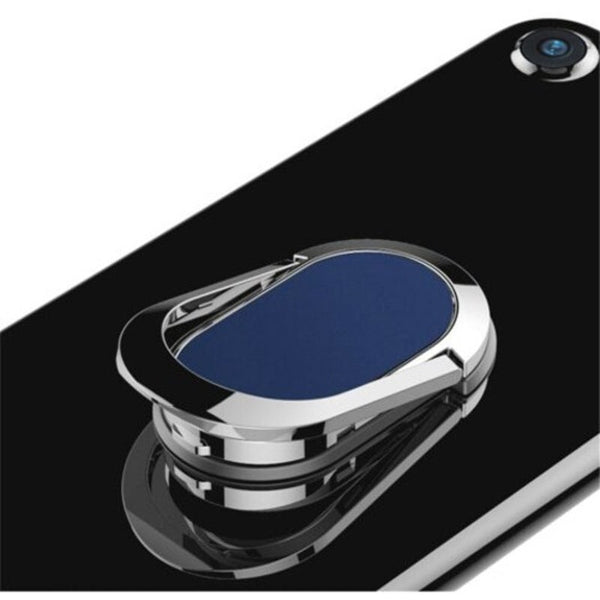 Cases, Covers & Skins Oval 360 Degree Phone Stand Holders Metal Finger Ring Blue