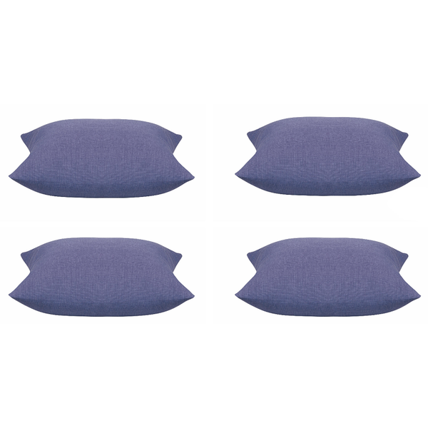 Cushion Covers Pack Of 4 Elements Indigo Blue Base Colour Square