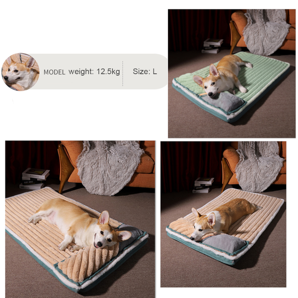 Pet Beds Padded Comfortable Dog Bed Sleeping Mat Cushion For Small Big Dogs