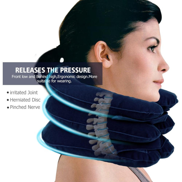 Pillows Pain Relief Inflatable Neck Traction Pillow