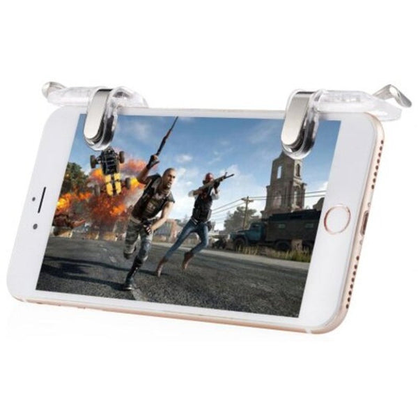 Controllers & Attachments Pair Of Mobile Game Fire Button Aim Trigger Gaming Controller Transparent