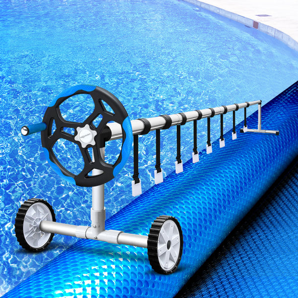 Pool Covers Aquabuddy Swimming Solar Pool Cover Pools Roller Wheel Blanket Covers 11X4.8M