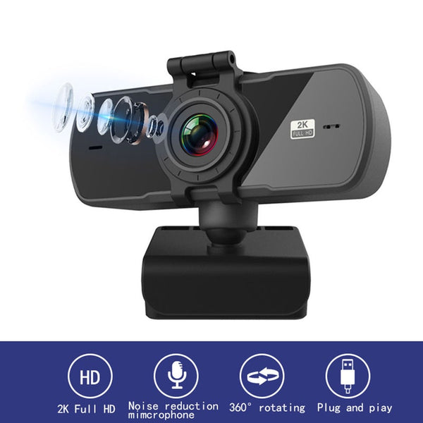 Webcams Pc C5 4 Million Pixels 2K Full Hd Webcam For Camera With Microphone Usb Computer Peripherals