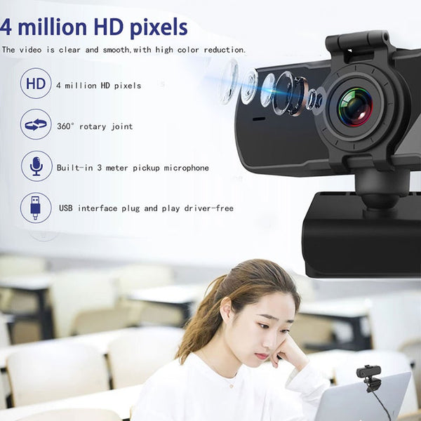 Webcams Pc C5 4 Million Pixels 2K Full Hd Webcam For Camera With Microphone Usb Computer Peripherals