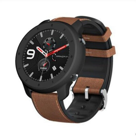 Smart Watch Cases Pc Watch Case Cover Shell Frame Protector For Huami Amazfit Gtr 47Mm Black