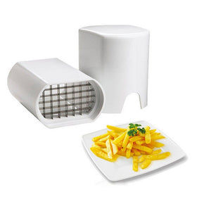 Peelers & Slicers Perfect Fries One Step Natural French Fry Cutter Vegetable Fruit Durable Potato Food Slicer Dicer Chopper Stainless Steel White