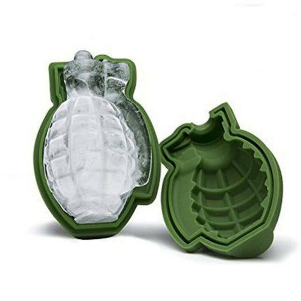 Personality Grenade Silicone Mold Ice Cube Cake Decoration Baking Deep Green